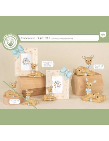 Bomboniere in resina animaletti cerbiatto Collezione Tenero