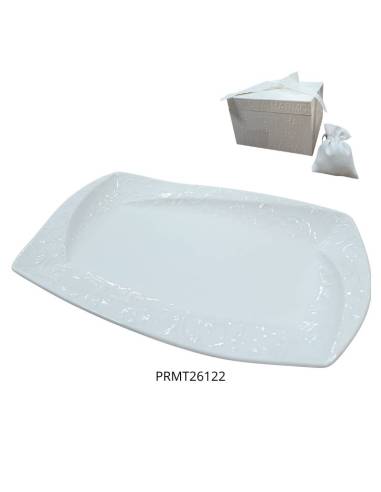 Harmony bomboniere per Matrimonio Vassoio in porcellana bianca