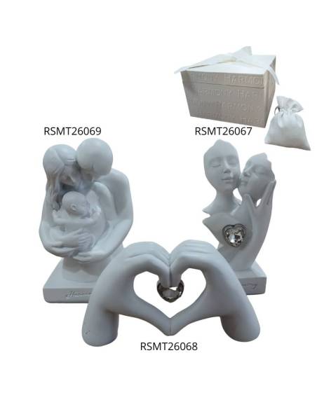 Bomboniere Harmony per Matrimonio statue in resina eleganti