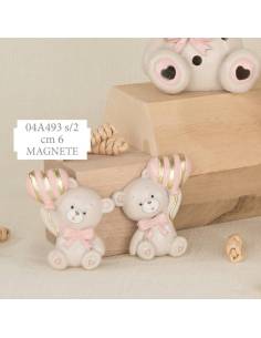 Bomboniere per Battesimo magneti animaletti orsi palloncino cuore Collezione Pupo