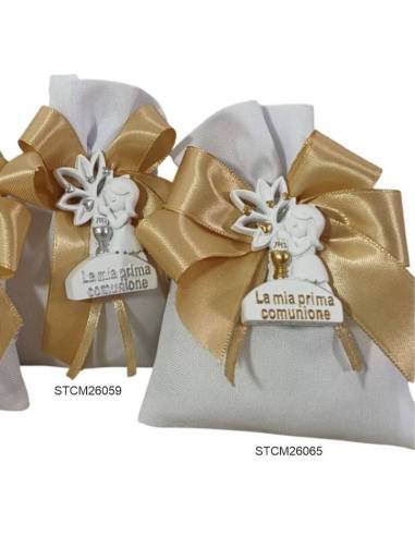 Sacchettini portaconfetti per Comunione bimba calamite albero della vita con frase