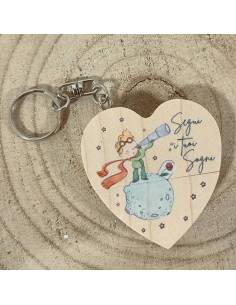 Bomboniere portachiavi chiavetta USB cuore Il Piccolo Principe 2
