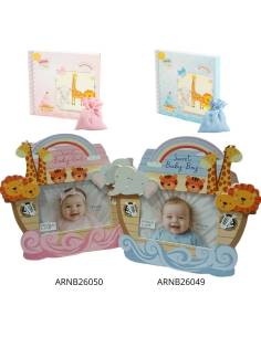 Bomboniere Harmony Battesimo Cornici portafoto animaletti tema savana