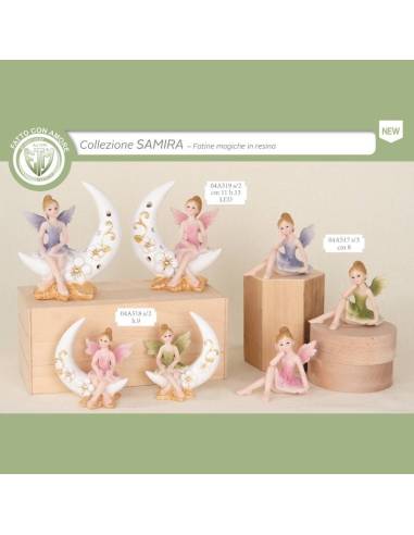 Bomboniere fatine in resina colorate Collezione Samira