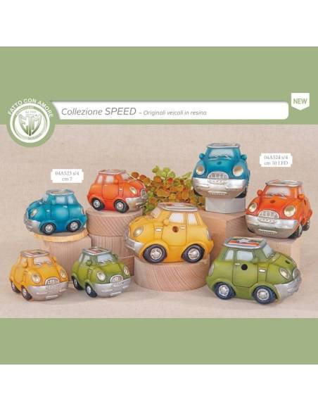 Bomboniere in resina macchinine veicoli colorati Collezione Speed