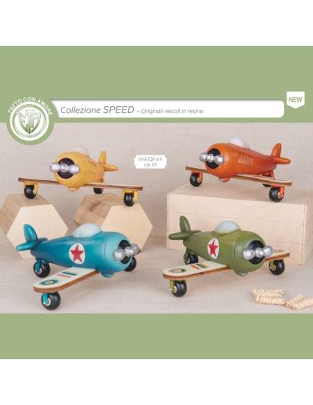 Bomboniere originali in resina modellini aeroplano Collezione Speed