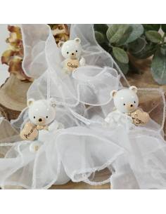 Portaconfetti Comunione sacchetti bomboniere animali orsi misti