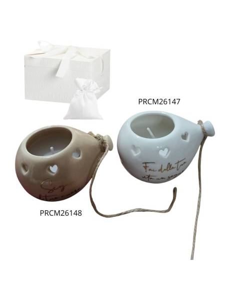 Harmony bomboniere palloncini porta candele profumate con frasi