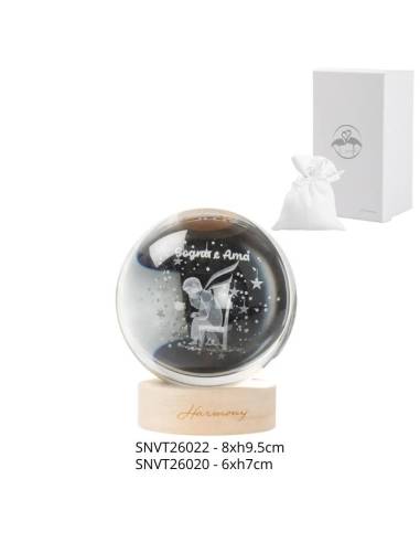 Harmony bomboniere Piccolo Principe lampada sfera in vetro