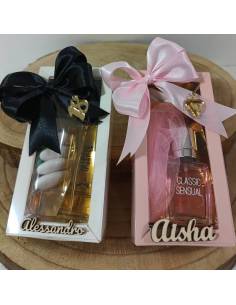 Mini profumi bomboniere personalizzate complete
