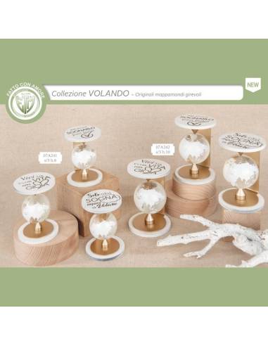 Bomboniere Mappamondo girevole con frase Collezione Volando