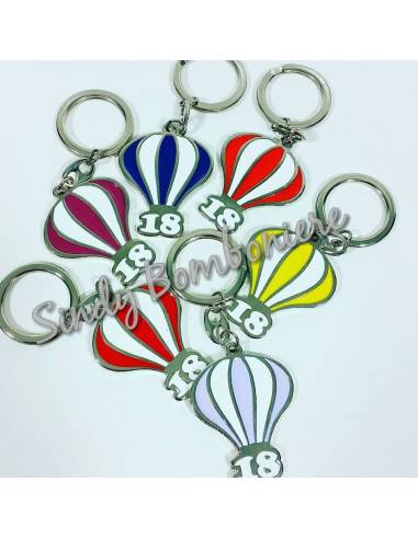 BOMBONIERA FAI DA TE PORTACHIAVI 18 anni diciottesimo IDEA REGALO TUTTI I COLORI COMPLEANNO festa maggiore età