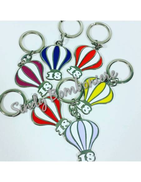 BOMBONIERA FAI DA TE PORTACHIAVI 18 anni diciottesimo IDEA REGALO TUTTI I COLORI COMPLEANNO festa maggiore età