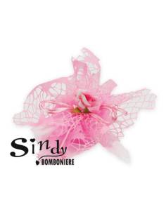 CENTRINI SACCHETTI FAZZOLETTI A RETE CON TIRANTE PER CONFETTI BOMBONIERE Multicolor  a1722