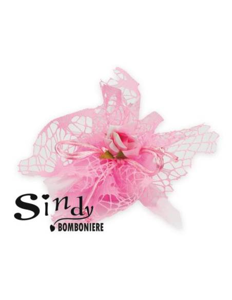 CENTRINI SACCHETTI FAZZOLETTI A RETE CON TIRANTE PER CONFETTI BOMBONIERE Multicolor  a1722