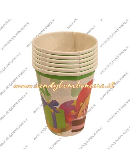 KIT 18 anni Coordinato PIATTI-BICCHIERI, Tovaglioli BANDIERINE FESTONE Diciottesimo Compleanno