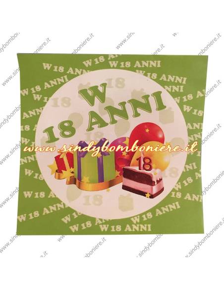 KIT 18 anni Coordinato PIATTI-BICCHIERI, Tovaglioli BANDIERINE FESTONE Diciottesimo Compleanno