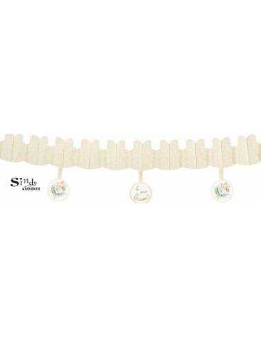 FESTONE GHIRLANDA STRISCIONE ADDOBBO CRESIMA 3 MT.